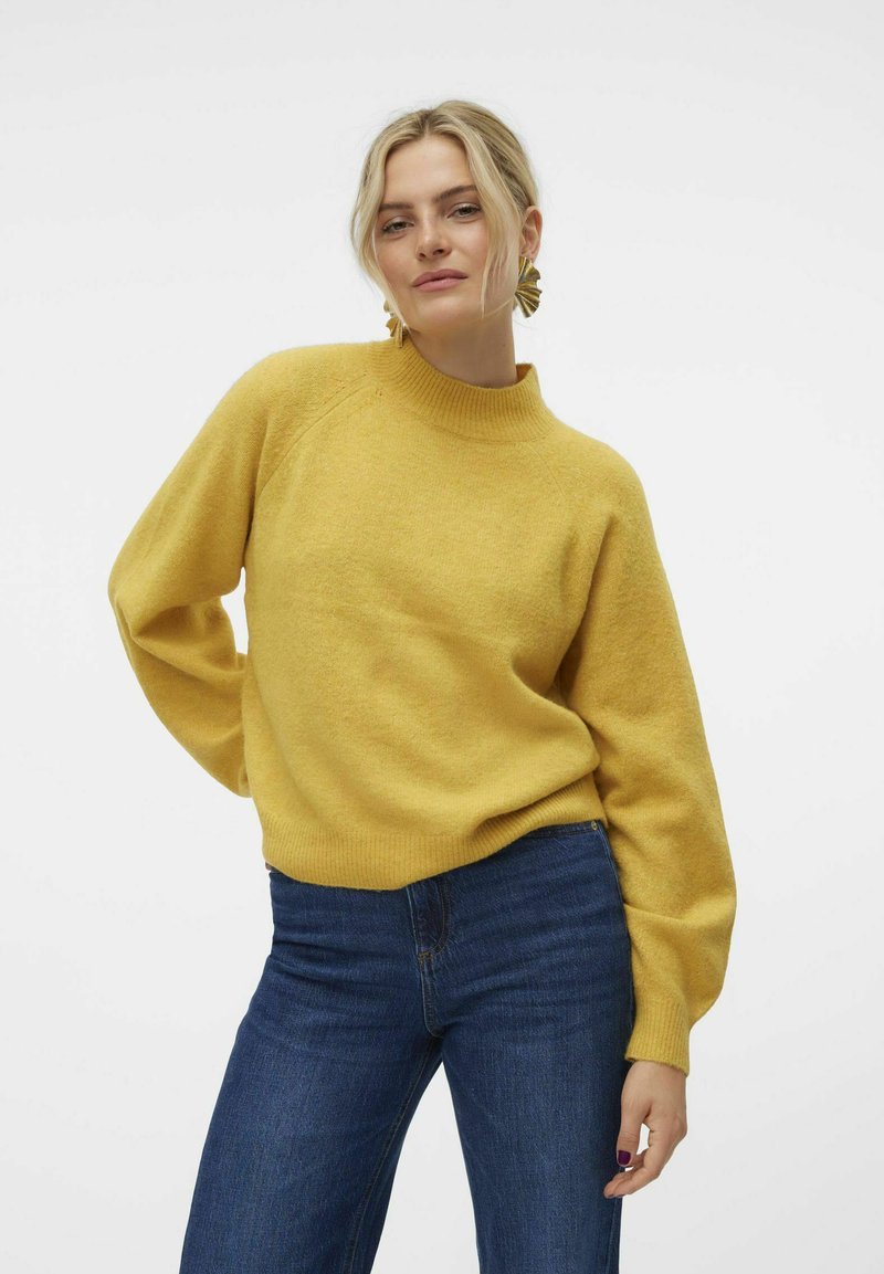 Vero Moda VMLEAF - Trui - golden spice