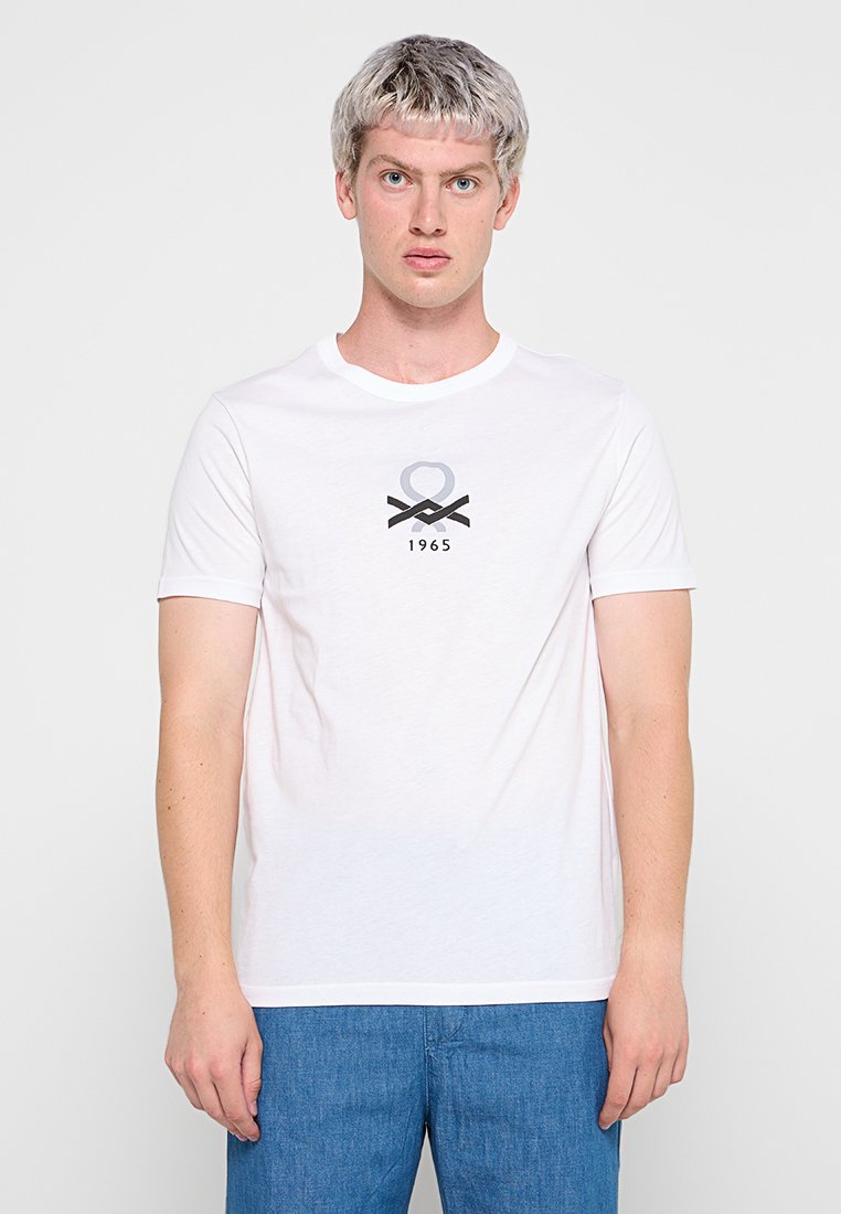 United Colors of Benetton T-shirt print wit United Colors of Benetton T-shirt print wit