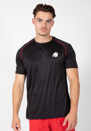 PERFORMANCE - T-shirt print - black /  red