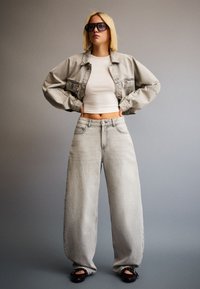 Bershka - Jean boyfriend - light grey Image miniature 1