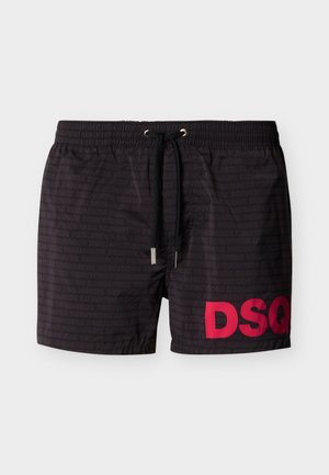 SUNSET CHASER MINI - Swimming shorts - black/fuxia
