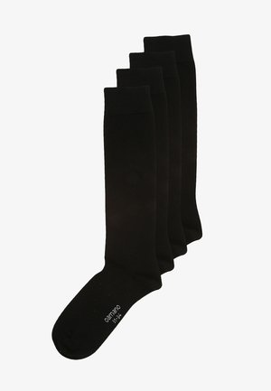 4 PACK - Knestrømper - black