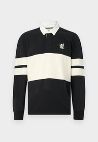 Boxy Heavyweight Rugby Polo - Langærmet T-shirt - black beauty/arctic wolf