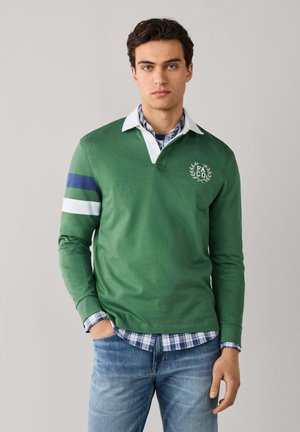 Façonnable, FAÇONNABLE POLO SHIRT LS SINGL SLV STP POL - Polo - casting green