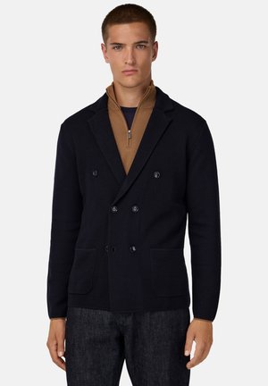 DOUBLE-BREASTED - Strickjacke - navy blue