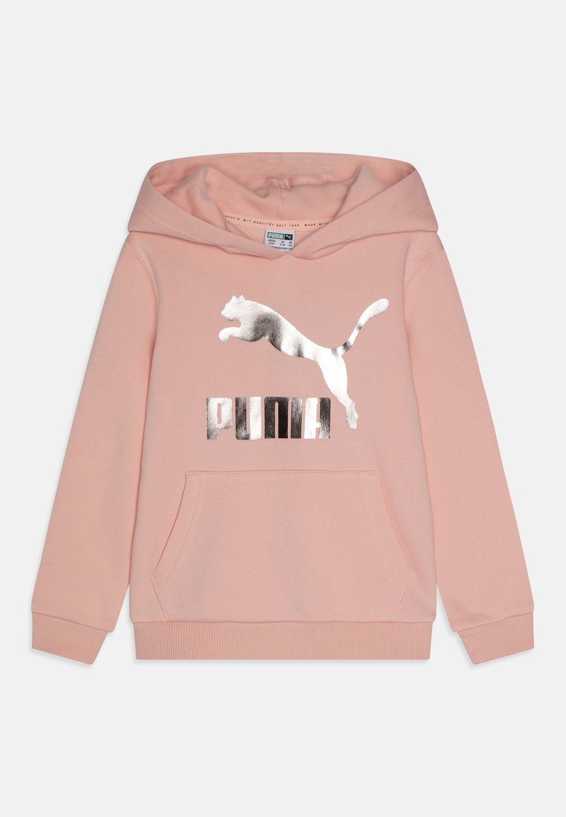 Puma CLASSICS LOGO HOODIE UNISEX Hoodie rose dust/pink Zalando.co.uk