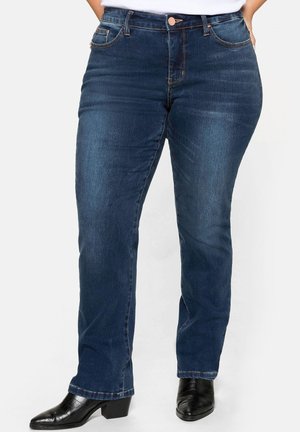 Sheego, Jeans Slim Fit - dark blue denim