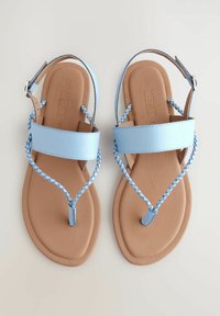 Next STANDARD WIDE FIT - FOREVER COMFORT - Sandale cu baretă între degete - light blue