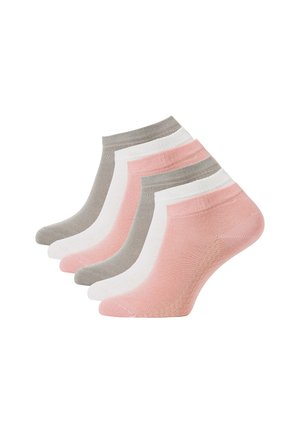 PACK 6 - Trainer socks - rosa weiss hellgrau
