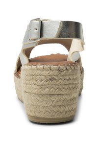 Shoe The Bear ORCHID CROSS - Kiilakorkosandaali - silver