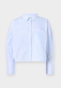 CROP SHIRT - Button-down blouse - light blue