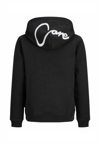 Sudadera negra con un gran "Cane" bordado en blanco en la espalda, con capucha ajustable y puños y dobladillo acanalados.