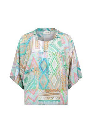 Cartoon, CARTOON MIT MUSTER OVERSIZE-BLUSE - Blouse - grün violett