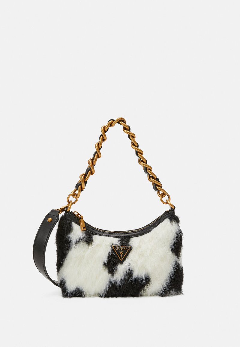 Guess MORADA TOP ZIP SHOULDER BAG Handbag black/white/black