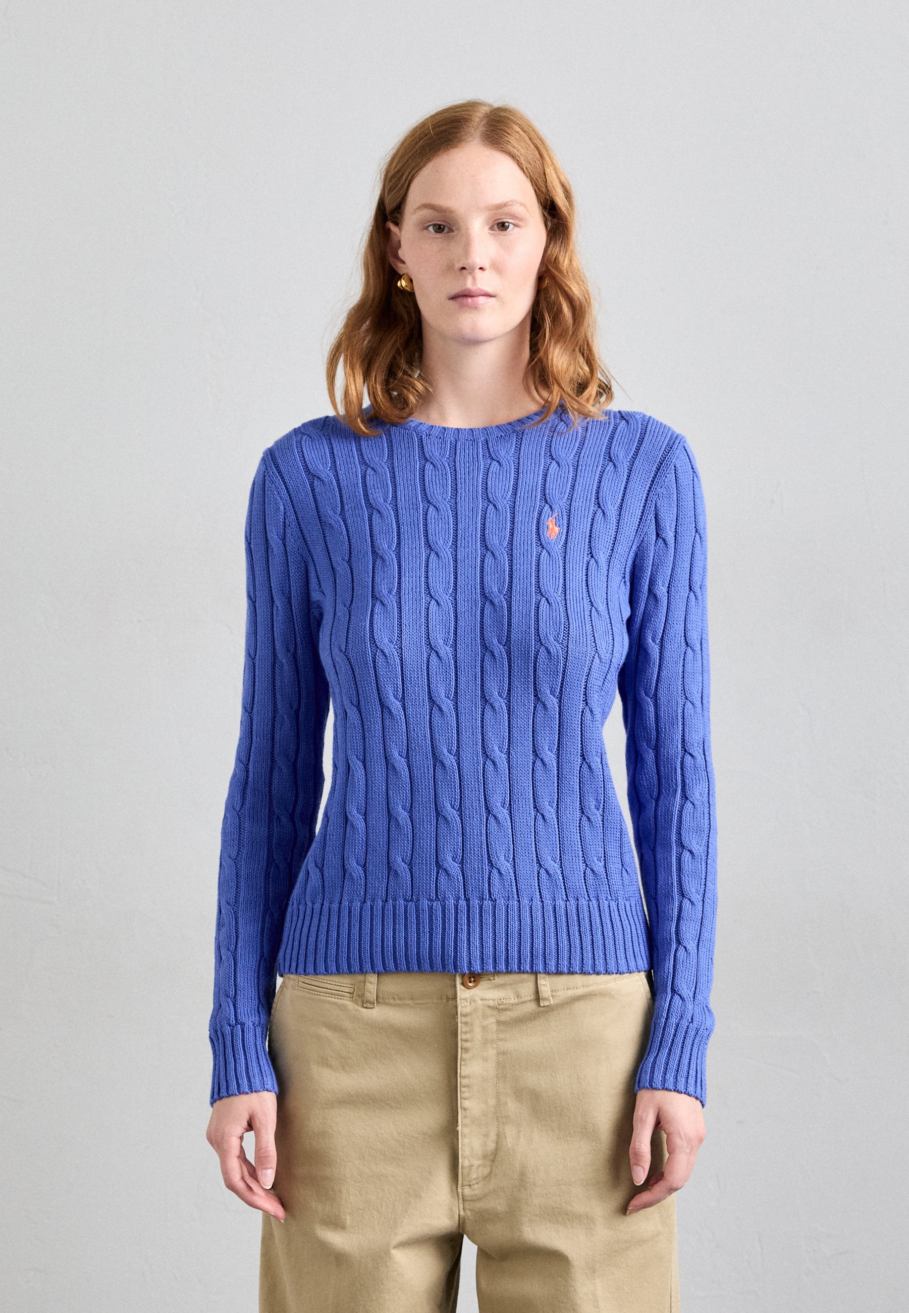 Polo Ralph Lauren CABLE-KNIT COTTON CREWNECK JUMPER Trui