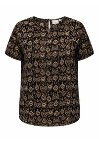 ONLY Carmakoma KURZARM DESIGN CURVY GROSSE GRÖSSEN ÜB - Blúzka - braun