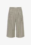 GARBOIW CULOTTE - Short - vanilla black stripe