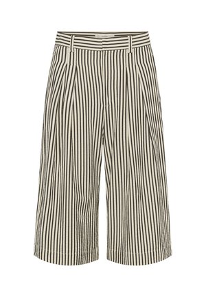 InWear, GARBOIW CULOTTE PANTS - Short - vanilla   black stripe