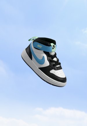 Nike Sportswear, COURT BOROUGH MID 2 BTV UNISEX - Високи маратонки - white/football blue/black/arctic green