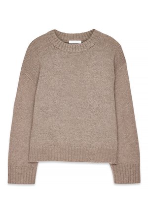 NA-KD, ROUND NECK  - Svetrík - beige melange