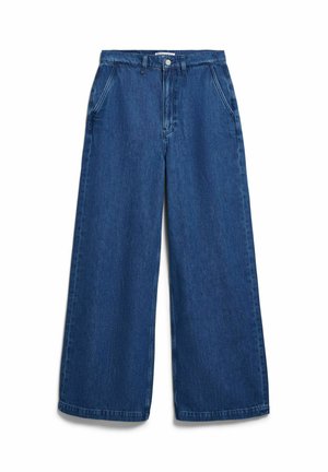ARMEDANGELS, WIDE LEG DENIM - Wide leg - bright blue