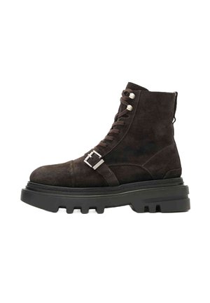 Botines con plataforma - bitter brown
