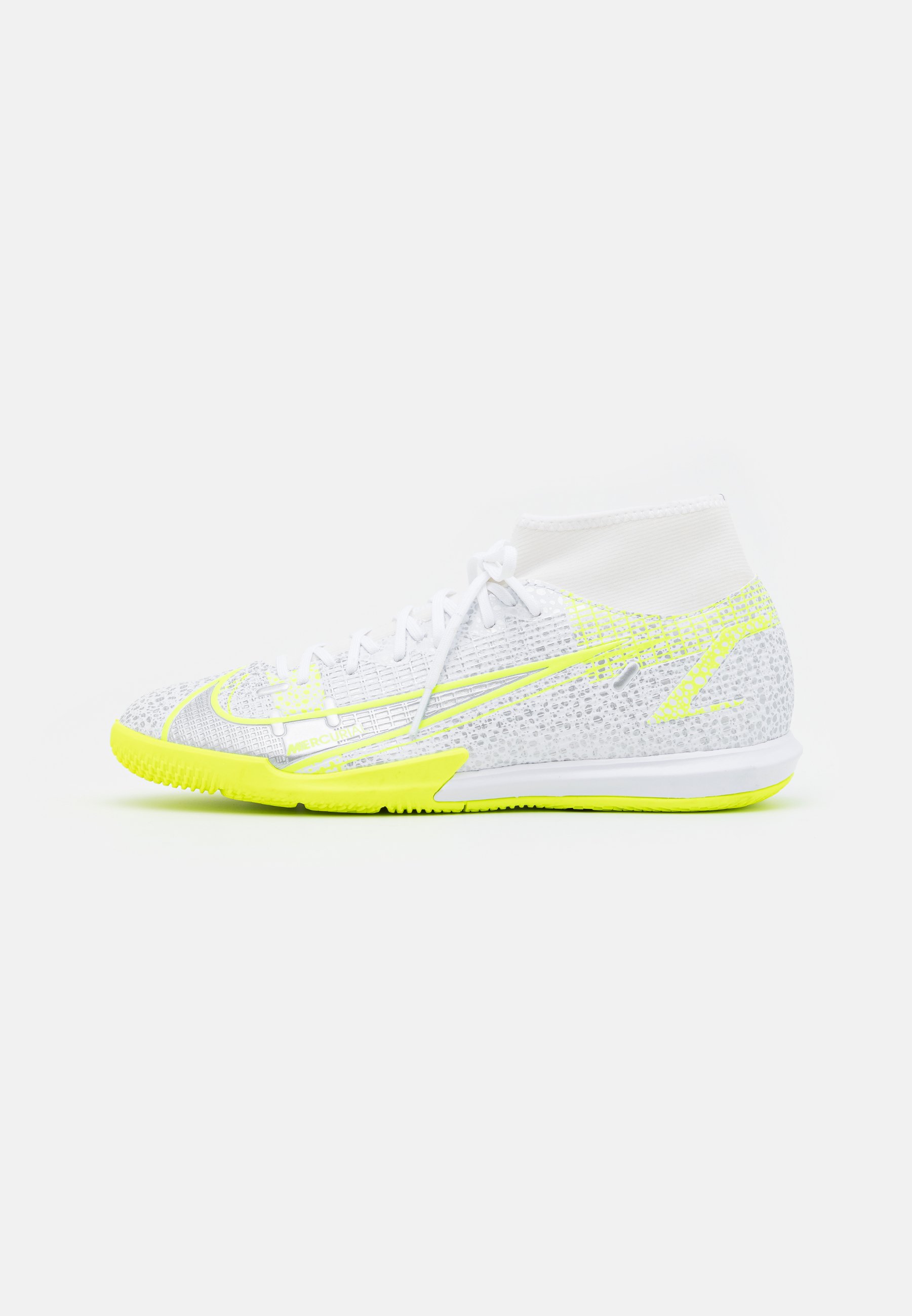 Nike Performance MERCURIAL 8 ACADEMY IC - Botas de fútbol sin tacos -  white/black/metallic silver/volt/blanco - Zalando.es