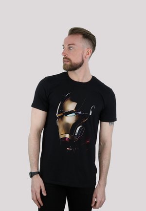 MARVEL AVENGERS ENDGAME IRON MAN HELM  PREMIUM SUPERHELDEN IRON - Print T-shirt - black