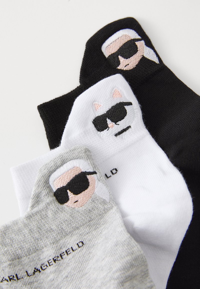 KARL LAGERFELD IKON SOCKS PACK Socks black/white/grey/black