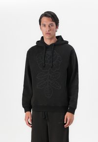 Marimekko SANOMA VIHKIRUUSU PLACEMENT UNISEX - Sportska majica - dark brown/grey