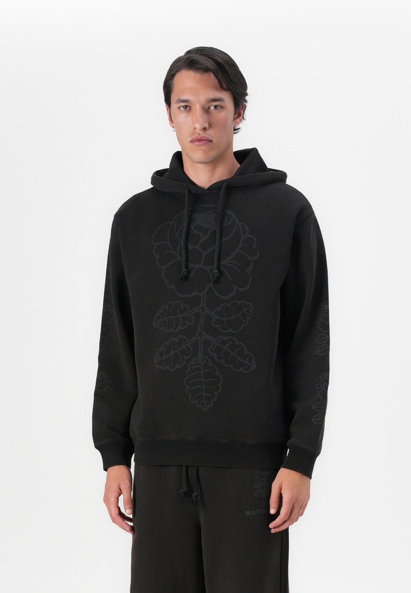 Marimekko SANOMA VIHKIRUUSU PLACEMENT UNISEX - Sportska majica - dark brown/grey