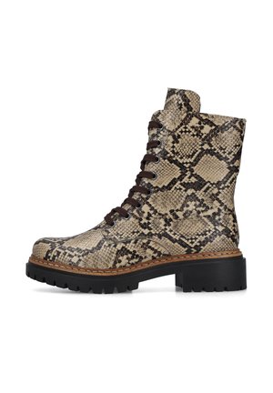 Rieker, RIEKER BIKER BOOTS 72627 - Bottines à lacets - animalprint