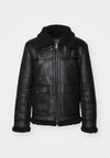 SHERPA - Kunstlederjacke - black