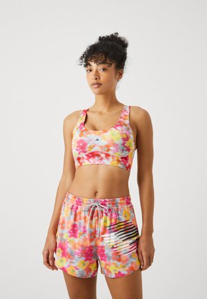BRA - Medium support sports bra - active gold/real pink/clear onix