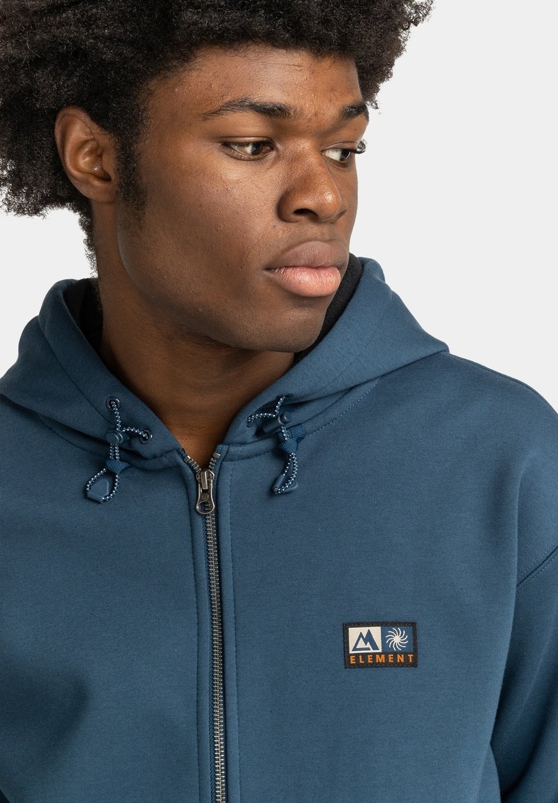 Element RAIN CORNELL - Sudadera con cremallera moonlit ocean/azul jaspeado - Zalando.es