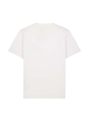 Witte t-shirt met korte mouwen en een klassieke ronde hals. Glad katoen, comfortabele pasvorm en geen zichtbare patronen of versieringen.