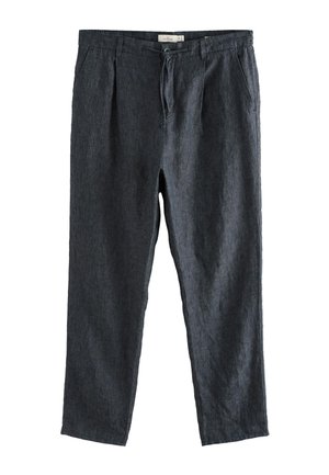 Next, TAPERED FIT - 100% LINEN - Pantalon classique - charcoal grey
