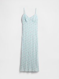 RUFFLE TRIM SLIP MAXI DRESS - Robe longue - mint