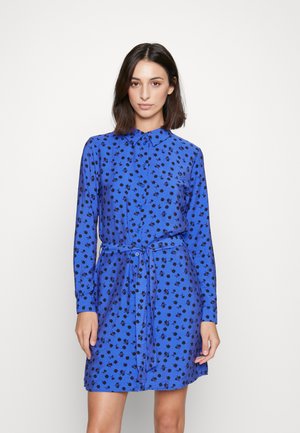 JDY Tall JDYADALINE DRESS  - Skjortekjole - dazzling blue/black silouette flower