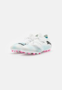 Puma FUTURE 7 MATCH MG - Scarpe da calcio per terreni duri - white/black/poison pink