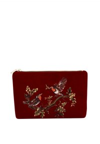 ROBIN LOVE EMBROIDERED MEDIUM - Clutch - ruby red
