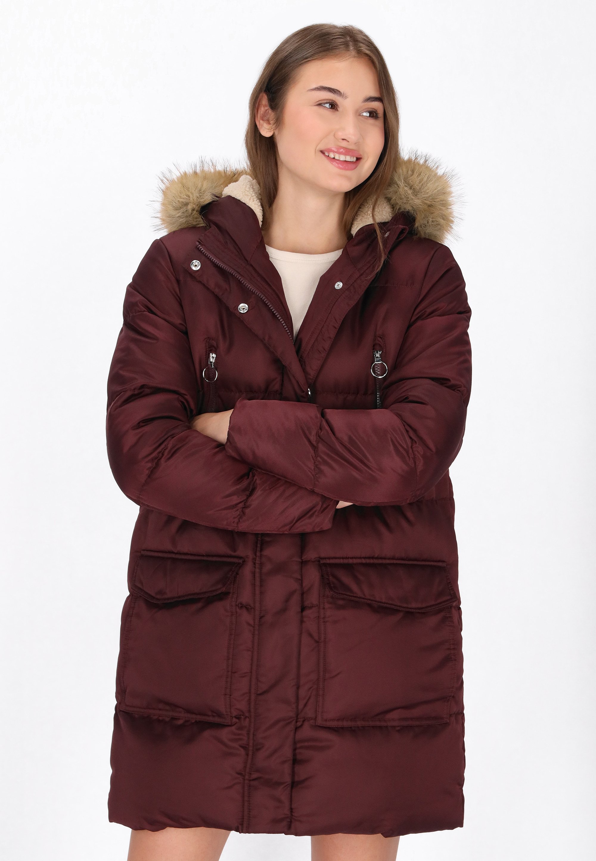 myMo Parka burgundy/rot Zalando