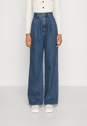 EDGAR - Bootcut jeans - blue denim