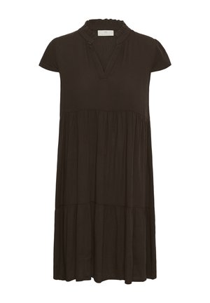Kaffe, KAMARIANAH SHORT SLEEVE AMBER - Päevakleit - coffee bean