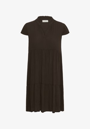 Kaffe, KAMARIANAH SHORT SLEEVE AMBER - Päevakleit - coffee bean