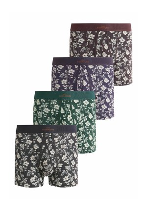 Next SIGNATURE COLOUR A-FRONTS FOUR PACK - Boxeralsók - blue/red floral