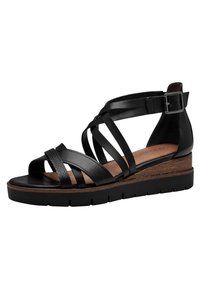 Tamaris 1-28205-42 - Sandalias de cuña - black