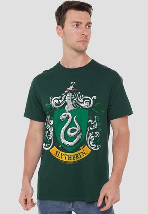 Cotton Soul, HARRY POTTER SLYTHERIN CREST - Print T-shirt - dark green