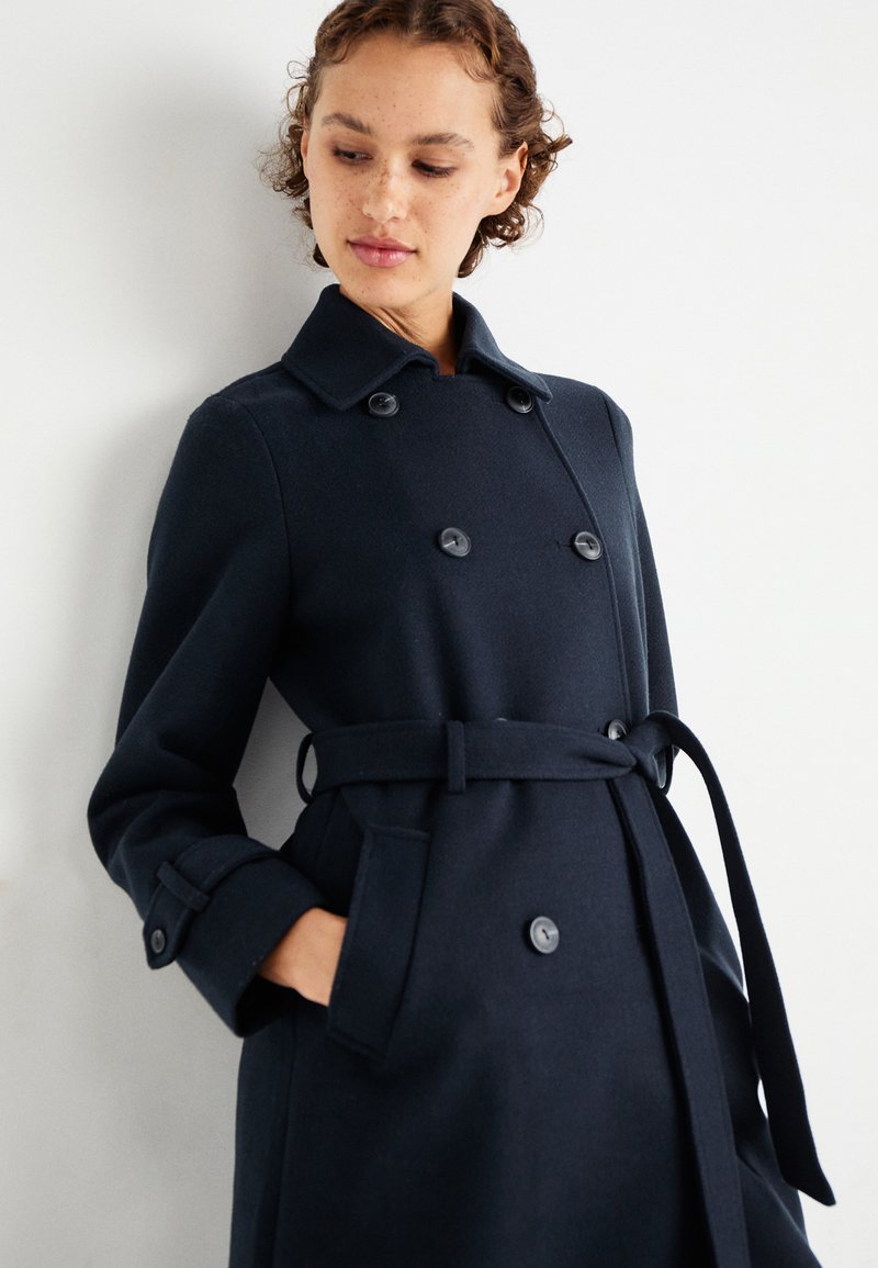 OXXO LANGER MIT GÜRTEL - Trenchcoat - maritime blue/donkerblauw
