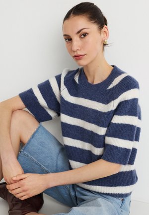 HOPE 2/4 - Print T-shirt - indigo/egret